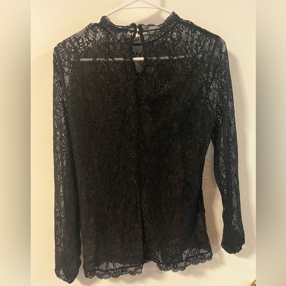 H&m blouse black lace - Picture 4 of 4